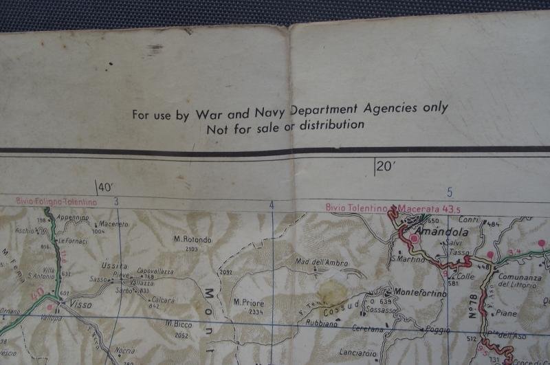 WW2 Allied 1943 Military Map, Italy, Gran Sasso. — image 4