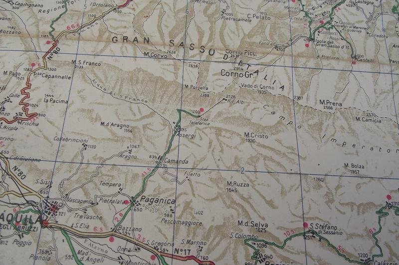 WW2 Allied 1943 Military Map, Italy, Gran Sasso. — image 6