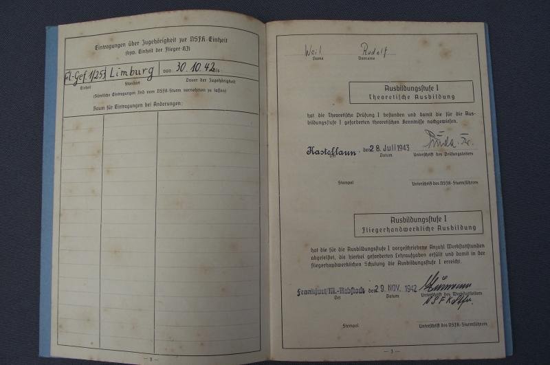 NSKK Liestungsbuch Des Fliegerkorps. 1943. — image 3