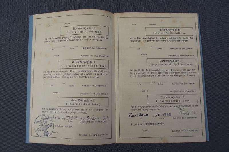 NSKK Liestungsbuch Des Fliegerkorps. 1943. — image 4