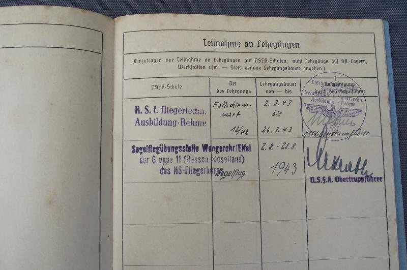 NSKK Liestungsbuch Des Fliegerkorps. 1943. — image 5