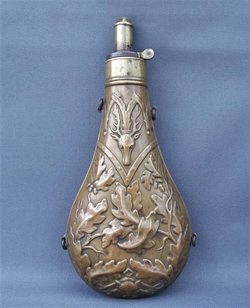 Large Copper Black Powder Flask. G&J.W.Hawksley. — image 2