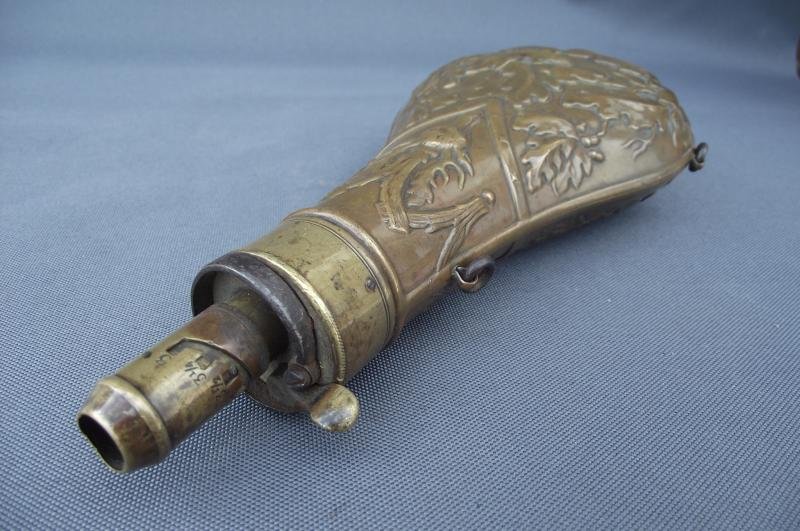 Large Copper Black Powder Flask. G&J.W.Hawksley. — image 3