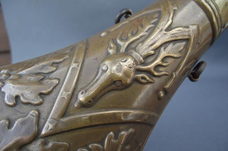 Large Copper Black Powder Flask. G&J.W.Hawksley. — image 7