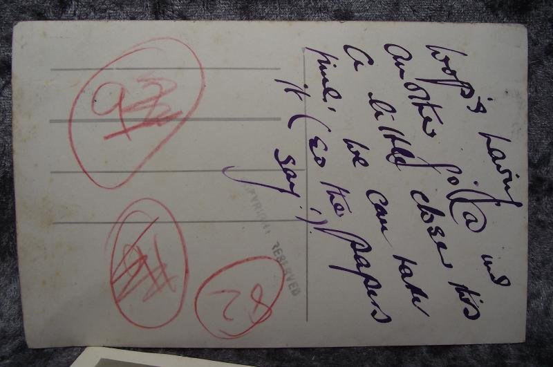 WW2 British Post Card. H.M.S. Ark Royal Under Attack. — image 3