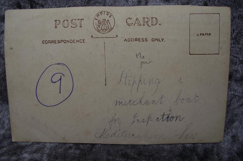 WW2 British Post Card. H.M.S. Ark Royal Under Attack. — image 5