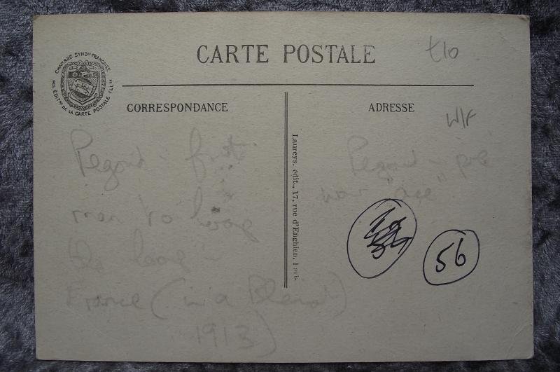 WW1 French Post Card. Air Ace Adolphe Pegoud. — image 2