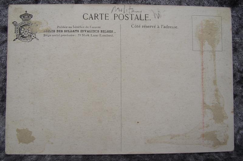 WW1 Belgium Post Card. Heros. — image 2