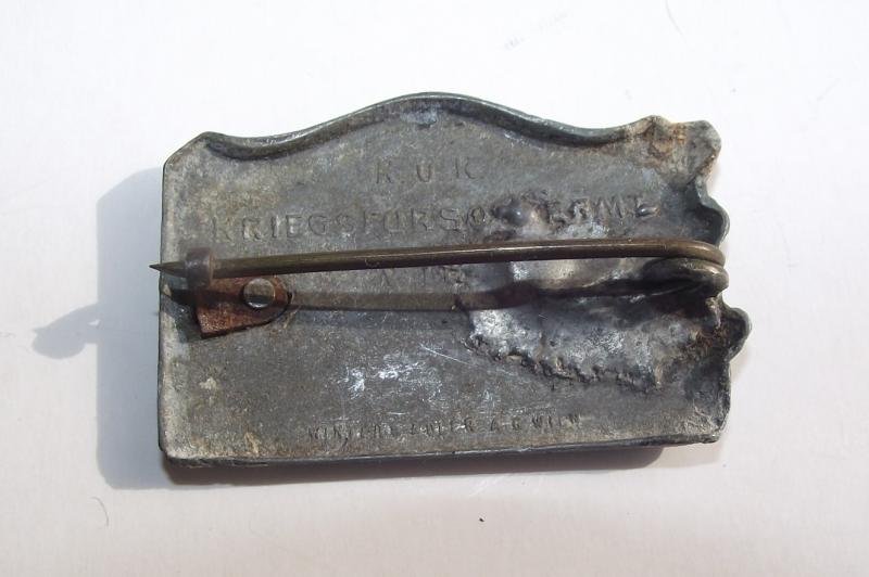 1916 Dated Austrian Cap Badge. Weihnachten Im Felde. — image 3