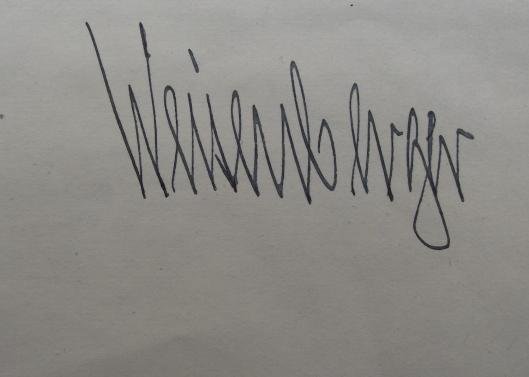 Knights Cross Winner Karl Weisenberger Autograph. — image 2