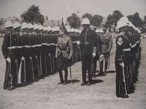 Edward VIII RM Troop Inspection Photo.