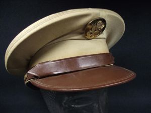 WW2 U.S. Army Military Visor Cap.