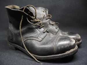 British Military Ammo Boots, Size 10, 1946.
