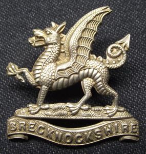 Brecknockshire Cap Badge.