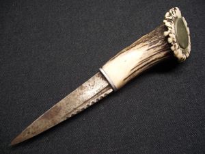 Vintage Stag Antler Sgian Dubh.