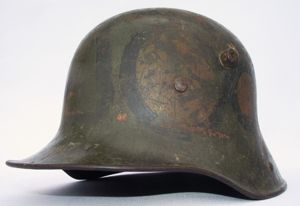 German WW1 M16 Camouflage Helmet. TJ66.