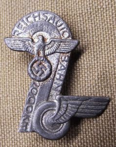 Reichs Autobahn Event Badge/Tinnie. 2000km.