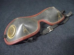 British Parachuting Goggles.