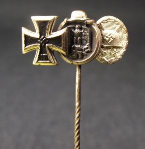 WW2 German 9mm Stick Pin. 2nd Class Iron Cross, Russian …