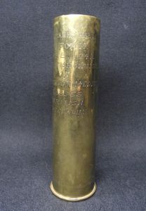 Super ''Beda Fomm'' Battle Souvenir Italian 47/32 Tank Shell Case. …