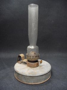 Paraffin Lamp. Post War ''Kriegsschrott'', 1945-49.