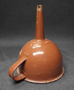 Enamel Kitchen Funnel. Post War ''Kriegsschrott'', 1945-49.