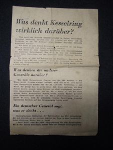WW2 Allied Propaganda Drop Leaflet.