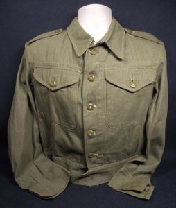1945 Dated British Blouse, Overalls, Denim.