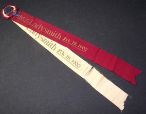 1900 Relief of Ladysmith Silk Rosette and Ribbon.