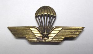 Italian Parachutist Qualification Badge.