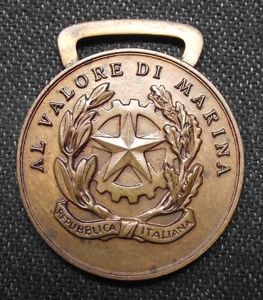 Italian Republic ''Al Valore Di Marina'' Medal.