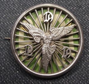 1899 Cyclist Touring Club Membership Disc Holder Locket Badge.