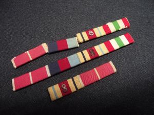 British Selction WW2 8th Army Ribbon Bars.