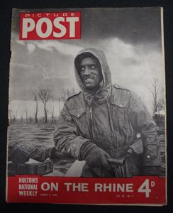 Picture Post. On the Rhine, 1945.