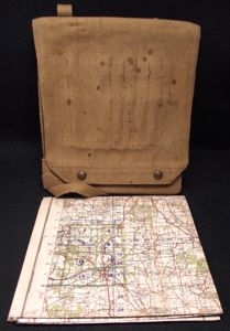 1944 Dated 37 Pattern Map Case and Map.