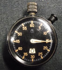 Rare British RAF H.T.L. 1960's Cockpit Stopwatch. Heuer Monte-Carlo.