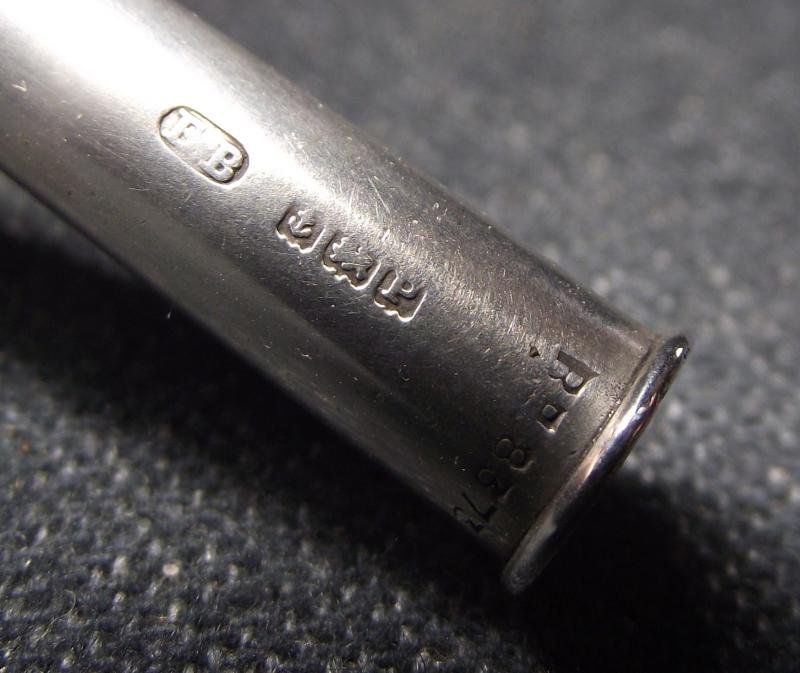 WW2 Silver Bullet Cigar Piercer. Hallmark date 1939. — image 6