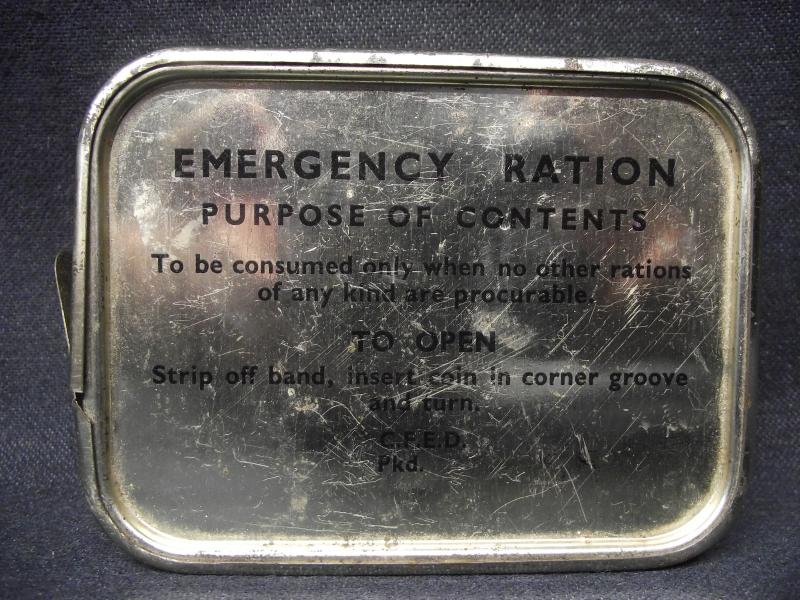 Unopened British Military Emergency Ration Tin. — image 6
