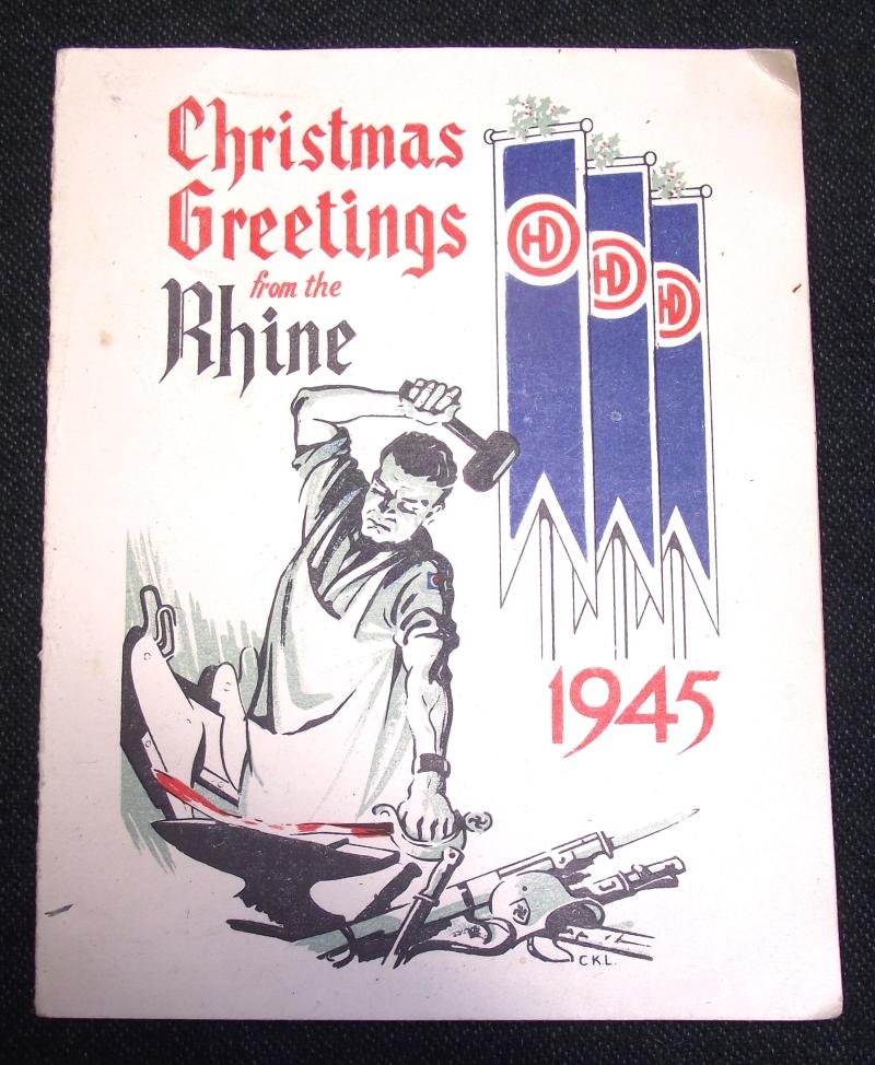 51st Highland Division Formation Titles and 1945 Rhine Christmas Card. — image 5