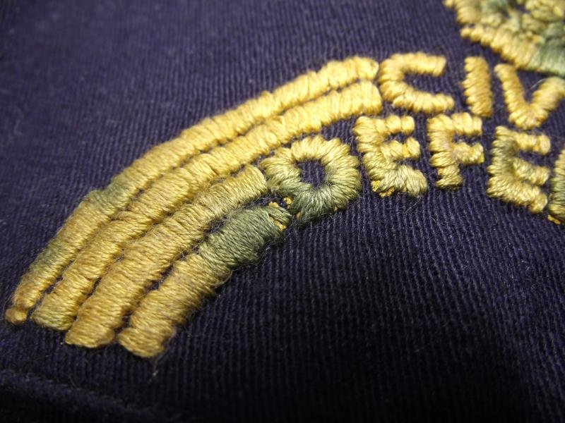 WW2 British Printed ''Over Embroidered'' Arm Band. — image 6