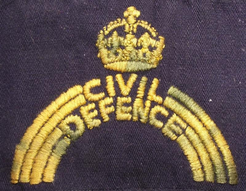 WW2 British Printed ''Over Embroidered'' Arm Band. — image 7