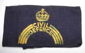 WW2 British Printed ''Over Embroidered'' Arm Band.
