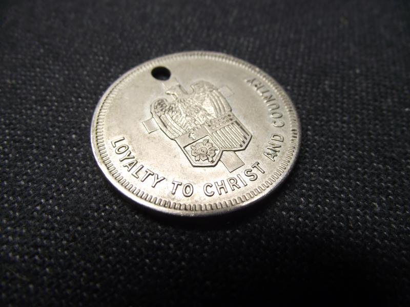 U.S. Army and Navy Commission Lutheran Church Dog Tag — image 2