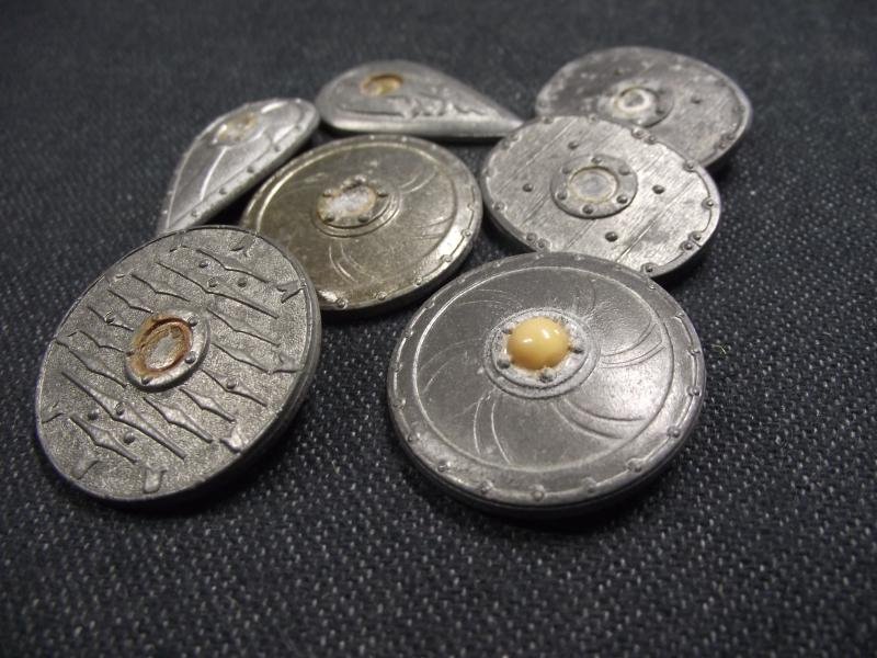 7 X WW2 German WHW Shield Pinback Donation Badges. — image 2