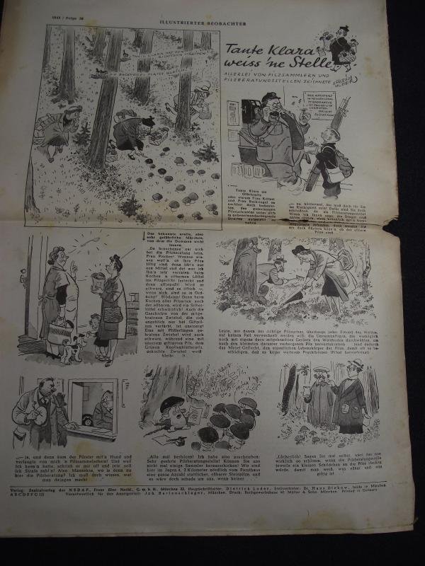 1943 Dated Illustrierter Beobachter News Paper. — image 10