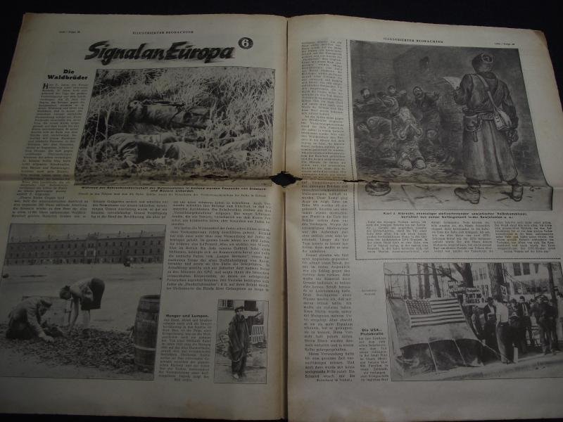 1943 Dated Illustrierter Beobachter News Paper. — image 4