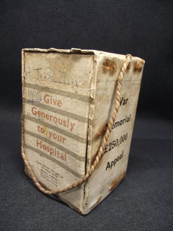 1948 Dated Northampton General Hospital War Memorial Appeal Collection Box. — image 3