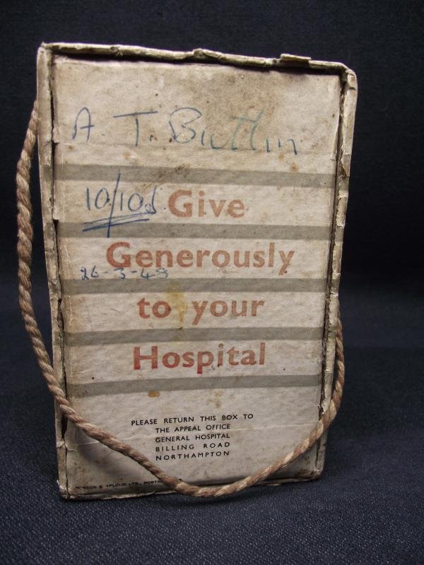 1948 Dated Northampton General Hospital War Memorial Appeal Collection Box. — image 4