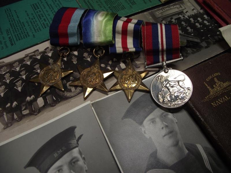 WW2 Royal Navy Medal Group and Photos. Normandy and Cardiff Connection. — image 2