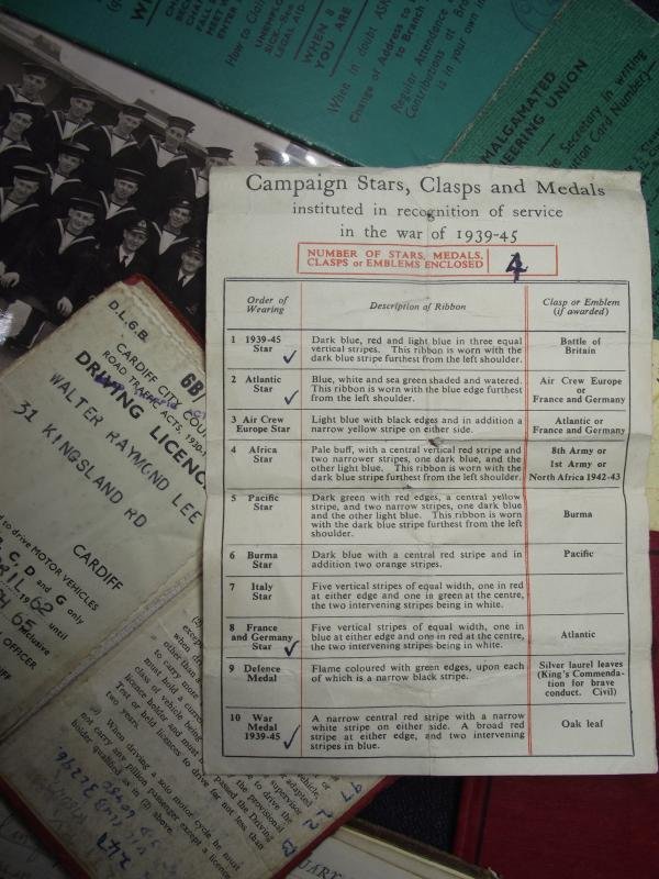 WW2 Royal Navy Medal Group and Photos. Normandy and Cardiff Connection. — image 7